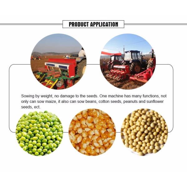 3 Row 750-1000mm Maize Seed Planter With Fertilizer 3 Point Linkage Cat I-III