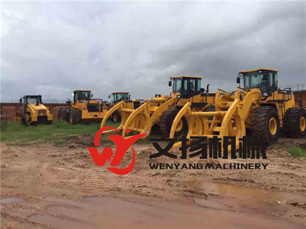 Chinese wenyang machinery log loader WY968J 8ton with log grapple