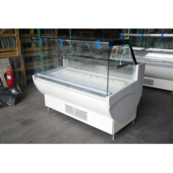 R290 Fish Seafood Refrigerated Meat Display Chiller Self Serve