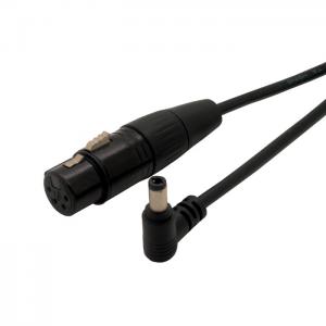 China 4pin female xlr to 5.5M DC right angle power cable on sale