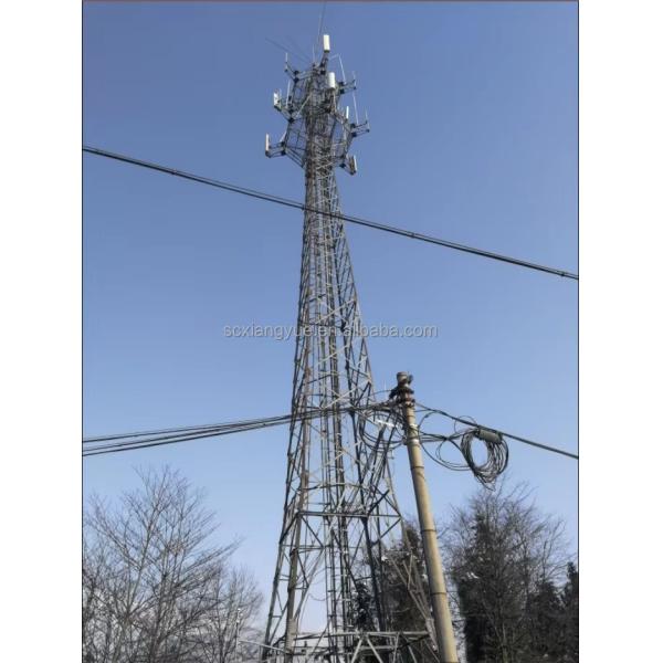 50m 4-legged Microwave Antenna Wifi Telecommunication Angle Steel Tower