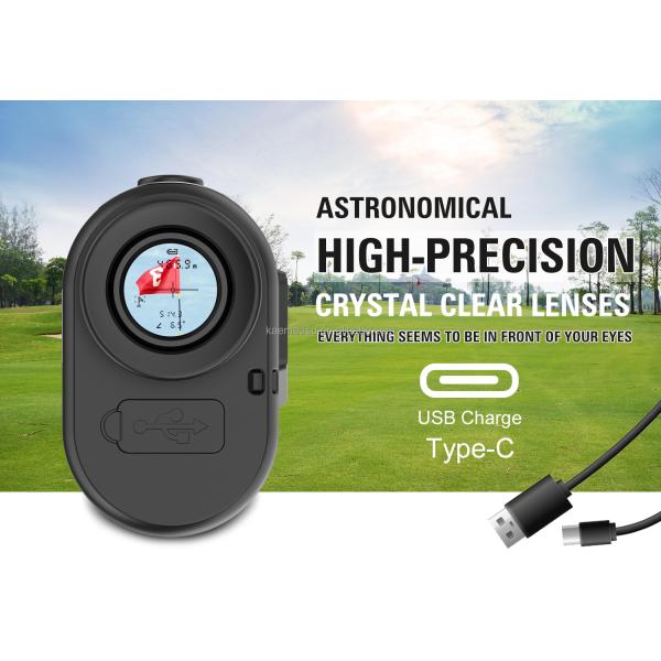 Customized Support OEM 1200m Golf Laser Rangefinder with Ingress Protection ip54 and Magnetic Base