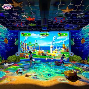 China 1920*1080 Resolution Interactive Floor Wall Magic Joyful Beach Interactive Games wholesale