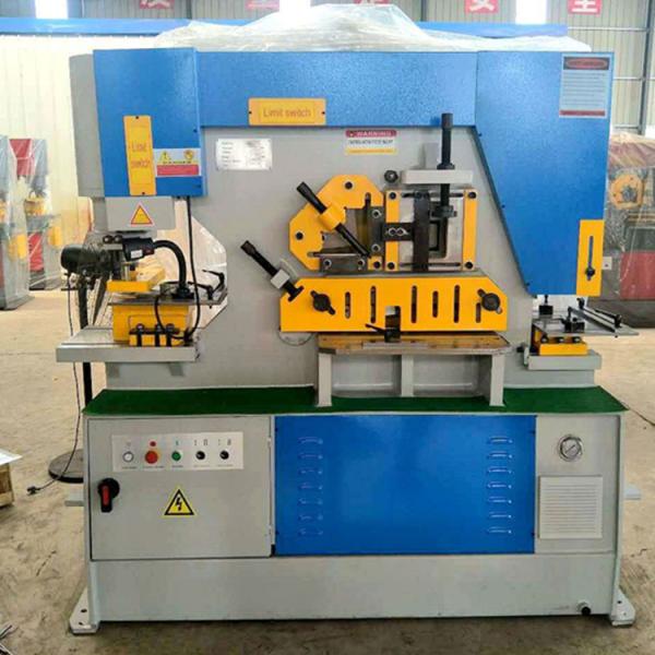 600 KN Hydraulic Ironworker Machine 16mm Thickness Hole Diameters 25mm