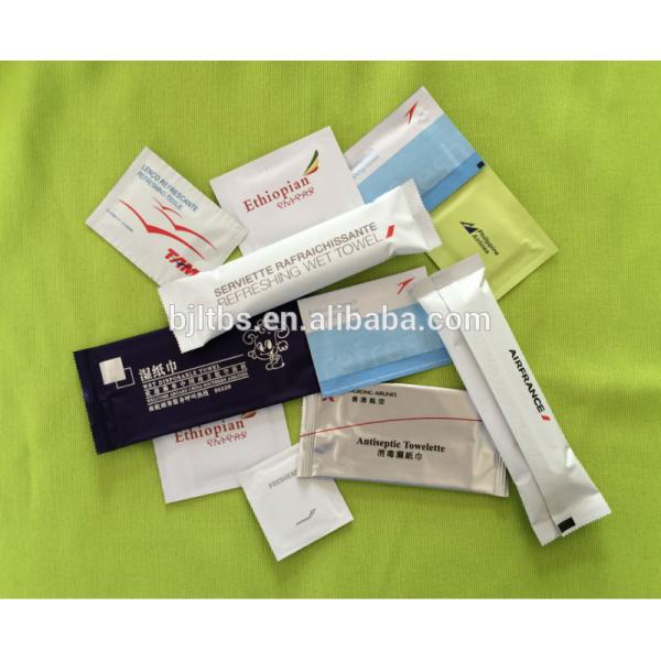 disposable individual packed customized airlines wet wipes