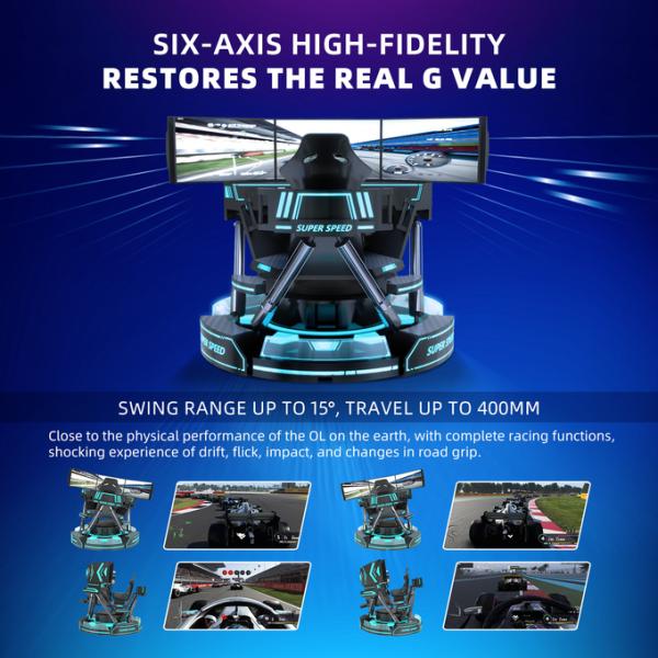 Coin Pusher VR Racing Simulator 9D VR Space Speed Racing Game Machine