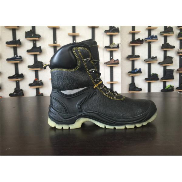 Size Customized High Ankle Safety Shoes Stitch Down Processing For Soldier