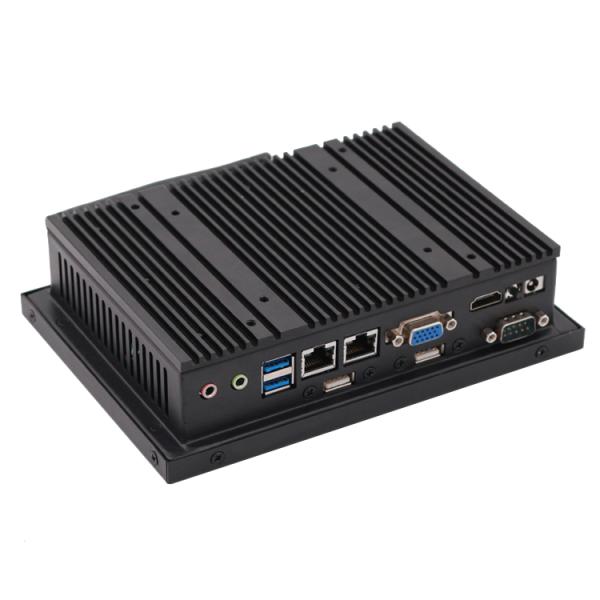 X86 Linux Panel Pc , Fanless Panel Computer Heat Sink Passive Cooling