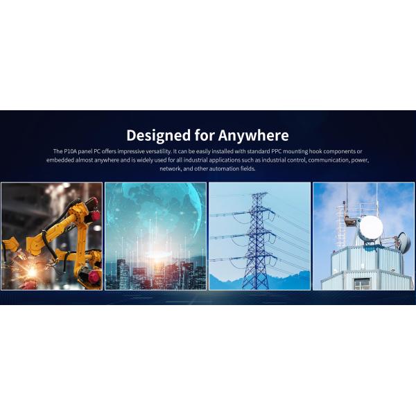 P10A Rugged All-in-One Tablet Computer with Fanless Touchscreen and IP65 Waterproof Rating