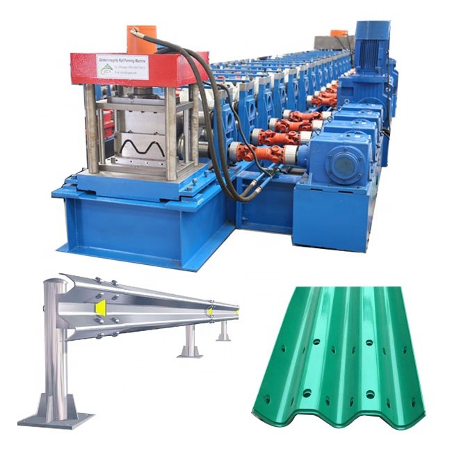 Quality Guardrail Roll Forming Machine Highway Expressway Guard Board Crash Barrier Guardrail Cold Roll Forming Machine for sale