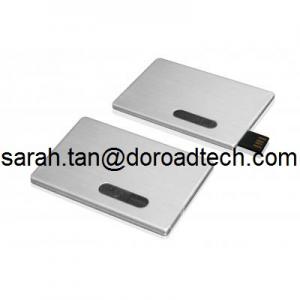 China Metal Business Card USB Flash Drives Personalized Printing for Free Samples wholesale