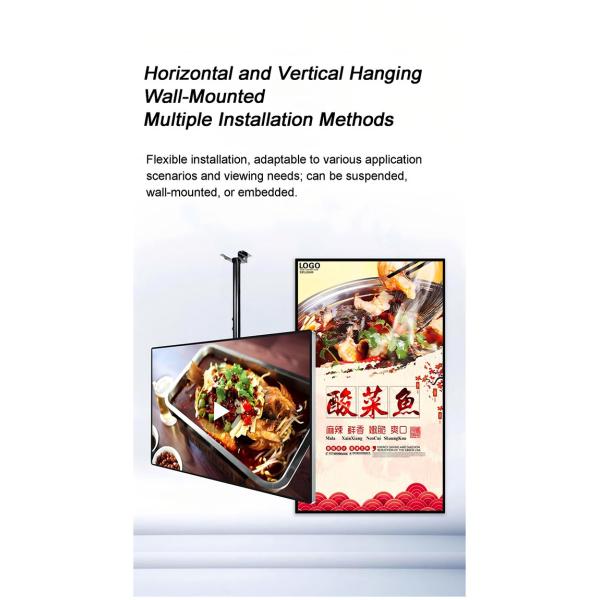 Indoor Advertising Player Signage with Customizable Aluminum Alloy Frame and Advanced Android Operating System