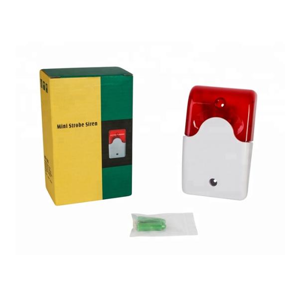 Wired Indoor ABS Fire Alarm Strobe Siren DC12V 110dB For Home Security System