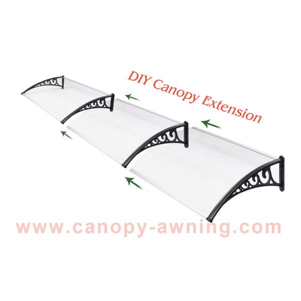 house window door DIY polycarbonate canopy awning sunshade rain shelter sheild for sale