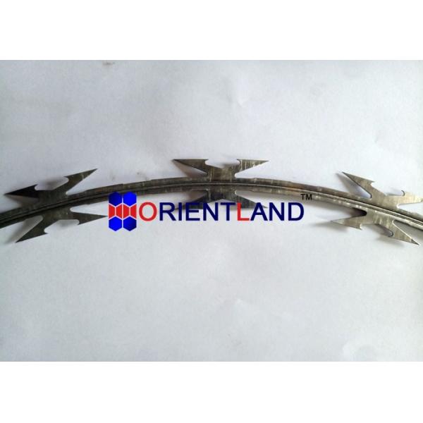 CBT-60 Galvanized Concertina Barbed Tape Razor Wire Hight Tensile