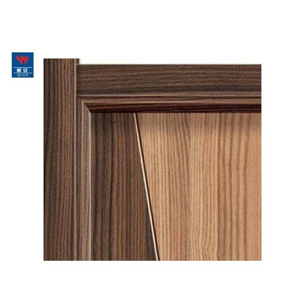 Eco- Friendly Material Interior Modern Solid Wooden Door PVC With Trims Frame Unit