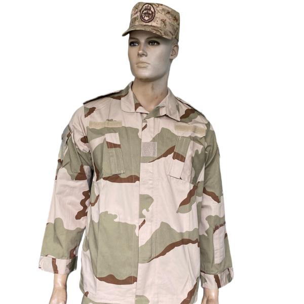 Desert Camouflage Tactical Uniform ACU Military Uniform Set Jacket And Pants In TC 65 35 Ripstop Fabric 230GSM For Army Uses