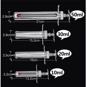 China Luer Lock Cattle Injection Needles 40ML Veterinary Injection Syringe wholesale