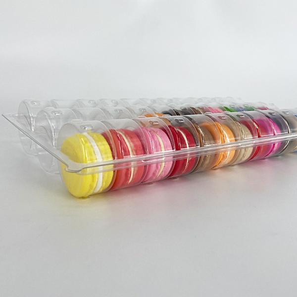 40 Packs Disposable Macaron Trays Packaging Customizable For Accurate Protection