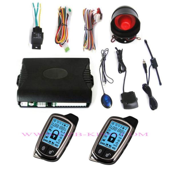 Quality 2 Way Car Alarm System With LCD Display for sale