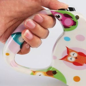 Custom Print Logo Pet Retractable Handle Dog Leash 6m For Running