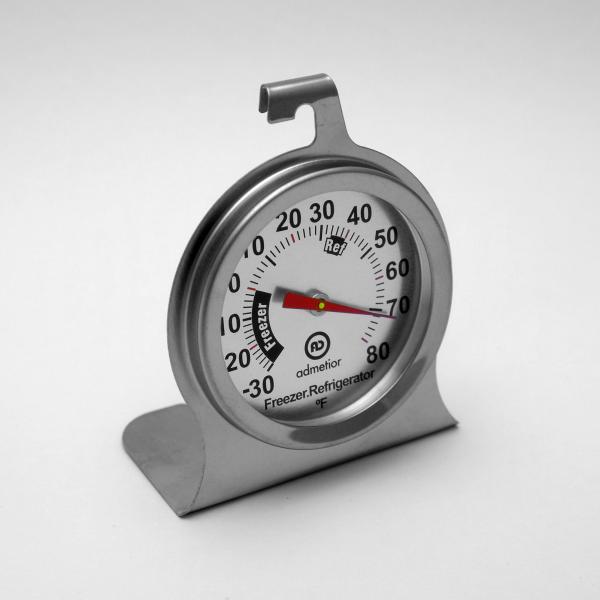 Smart Vaccine Fridge Freezer Thermometer Silver Color Easy To Read Dial Design