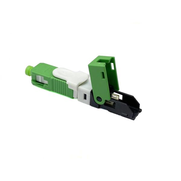 Quality ESC250D APC Field Assembly Optical Connector Green Field Attachable Connector for sale