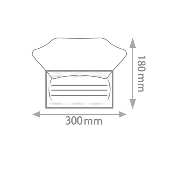 Plastic Transparent Double Sides Anti Oil Splash Anti Fog Face Shield Portable