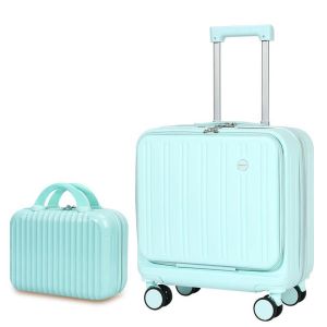 18 inch mini suitcase Carry-on travel luggage ABS New Multi-Functional Front