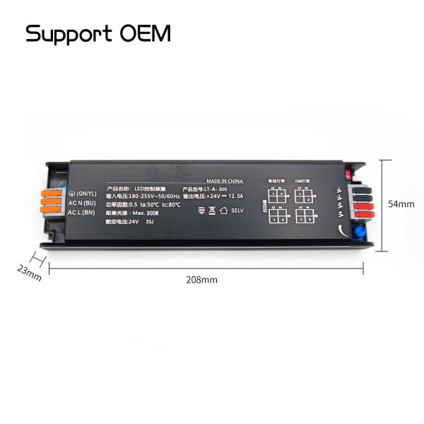 Soft Start LED Driver With 300W Output Power And IP20 Protection