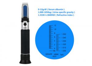China Medical Serum Protein Urine Specific Gravity Refractometer Lightweight 0 -12g/Dl on sale