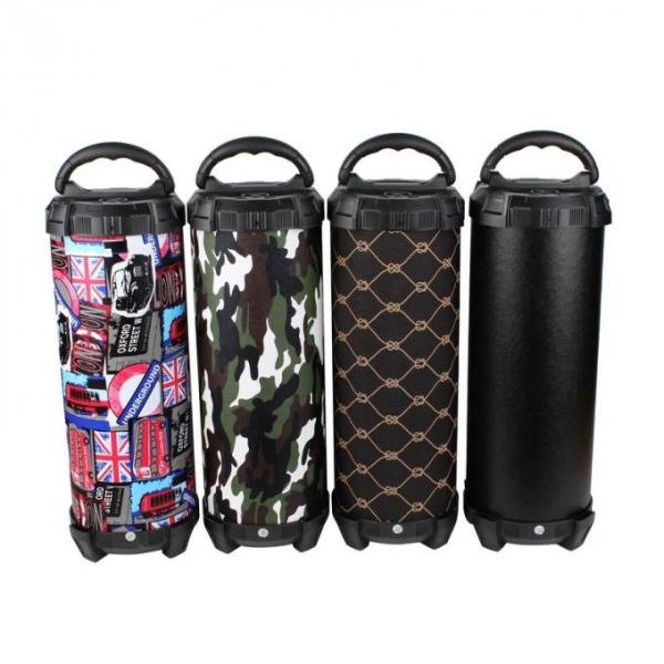 CH-M18 Barrel Bluetooth Speaker  With FM radio function, built-in 87.5-108MHz FM digital radio module, can automatically