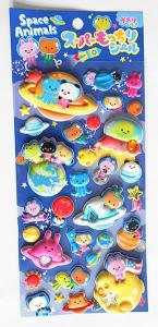 China Custom 3D Puffy Stickers PVC Foam Offset Printing For Kids / Decoration on sale