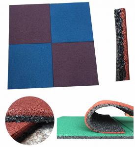 China Soundabsorb Playground Flooring Mats , Rubber Outdoor Mat For Playground on sale