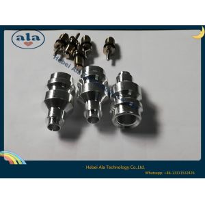 Auto A/C Hose Clamp Straight Connector With R134a Refrigerant Valve/Through Pipe