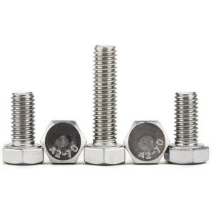 China SS 316 A4 Flagne Galvanized Hex Bolts High Strength Full Thread Common Bolt Heads wholesale