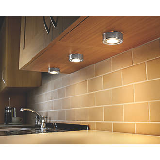 Wireless 220V Undermount LED Cabinet Lights Recessed Dimmable