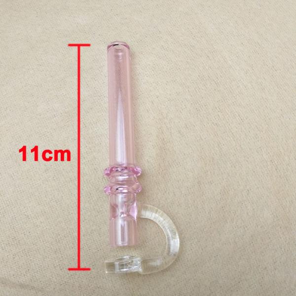 Durable Colorful Pyrex Glass Hand Pipe For Oil 2mm Thickness Lightweight