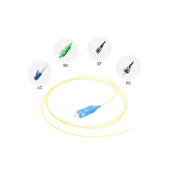 Single Mode 0.9mm Optical Fiber Patch Cord Pigtail SC UPC Fiber Optic Jumper