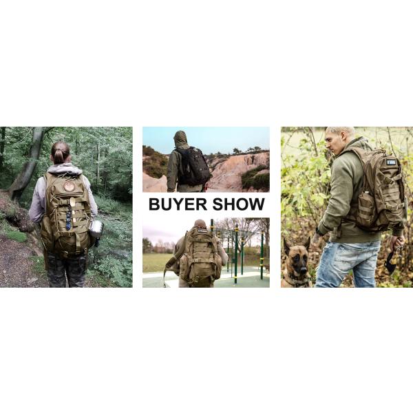 Hiking Camping Backpack 40L, Lightweight Rucksack Men Women Outdoor Sport Trekking Traveling Daypack