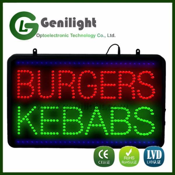 58*36 Panel Size Single Green LED ATM Open Display Sign for OEM at Affordable