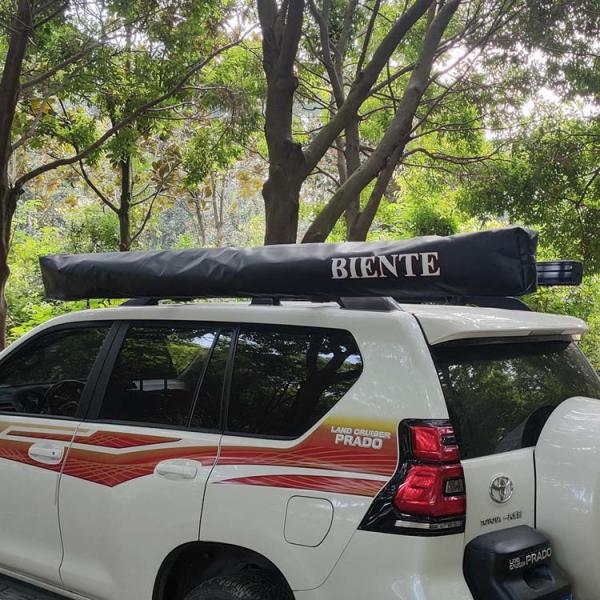 Retractable Easy Installation 270 Degree Freestanding Awning With Double Layers Aluminum Alloy