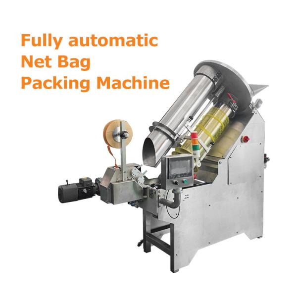 China Fruit Hareware Vegetable Net Bag Packing Machine PLC Touch Screen For Packaging Tie wholesale