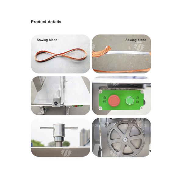 138KG Bone sawing machine vertical commercial bone cutting machine frozen fish frozen meat cutting pig feet machine