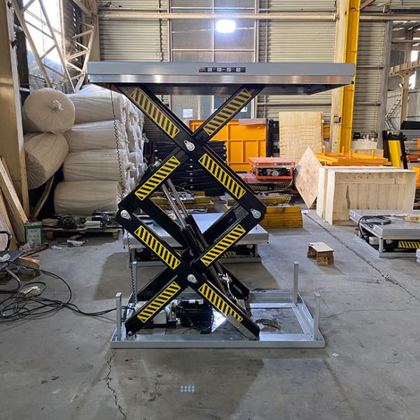4000kg Double Scissor Lift Tables 1700mmx1200mm Max Height 2050mm