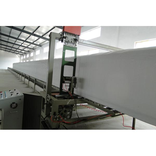 PLC Control Foam Mattress Making Machine With Knife Belt Type 8m/Min
