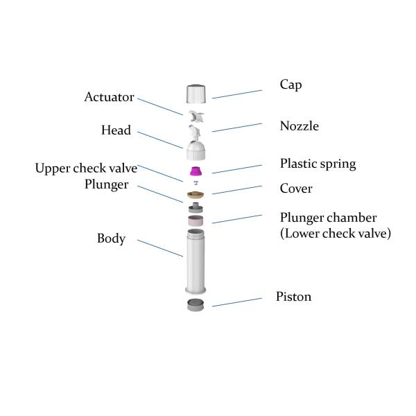 Dosed Dispensing Food Grade PP Bottle Toothpaste Pump Dispenser Label Color Customized 75ml