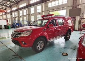 China Foton 4x4 Chassis Pick-up Rescue Fire Truck 300L Fix Water Tank 30m Hose Reel wholesale