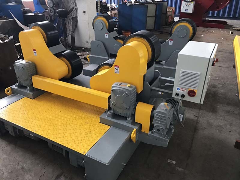 Quality China 20T Pipe Welding Rotator With Moving Wheels , Self Aligning Welding Rotator With PU wheels for sale