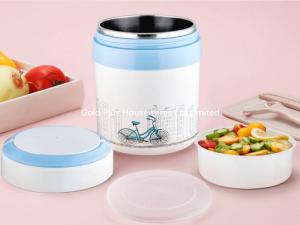 China Super market hot sales vaccum jar container thermos food pot baby food flask 1.5L customized plastic thermos soup bottle on sale